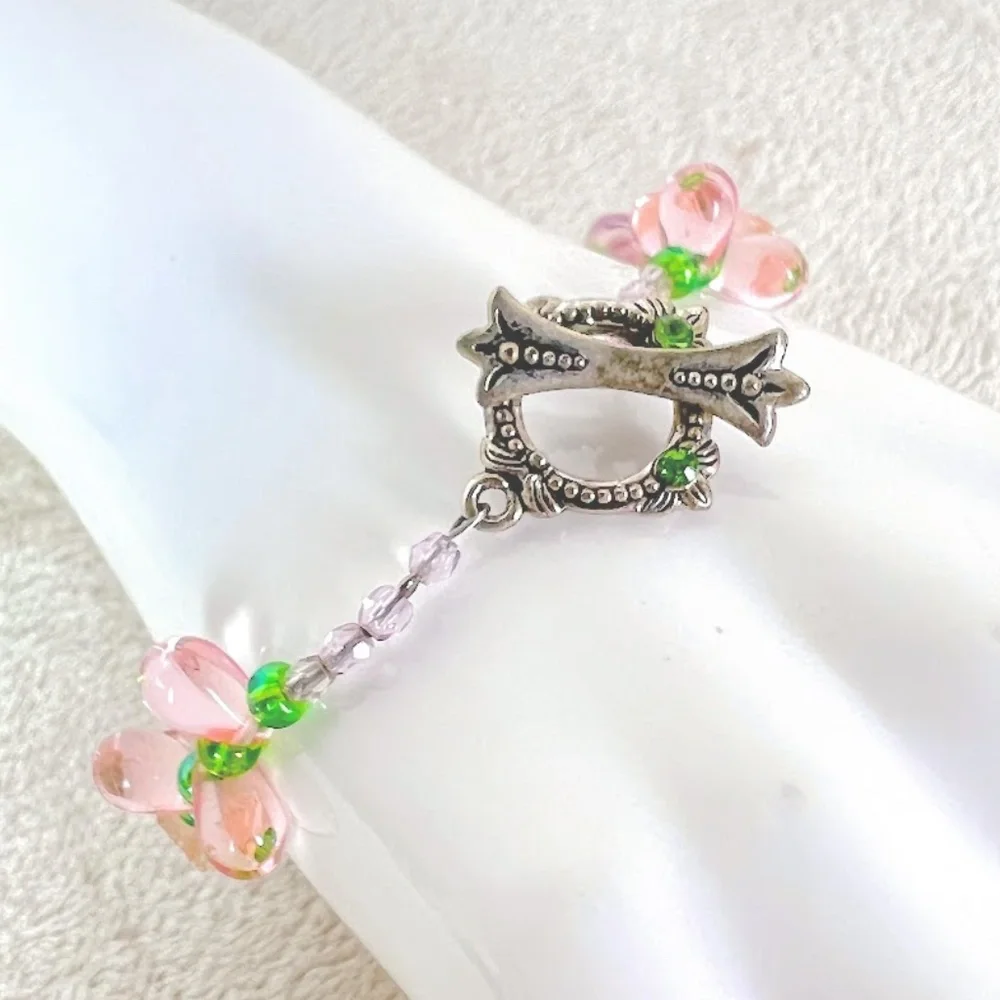 Pink & Green Quartz & Teardrop Bracelet 🎉2X Host Pick🎉 - Picture 3 of 7